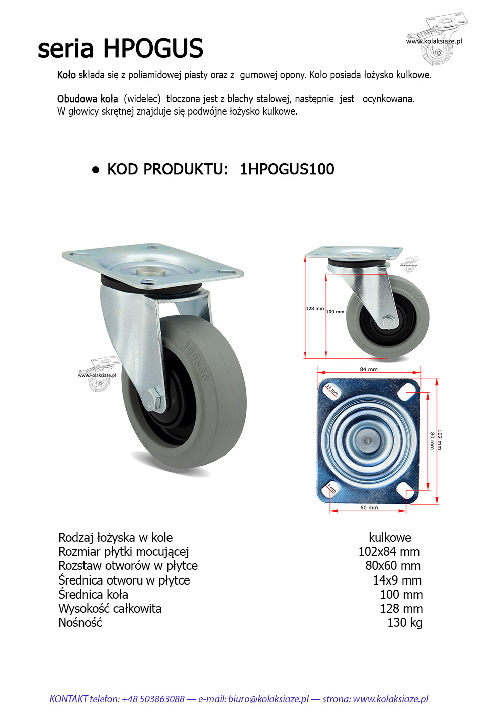 1HPOGUS100K11 kw karta koła książe