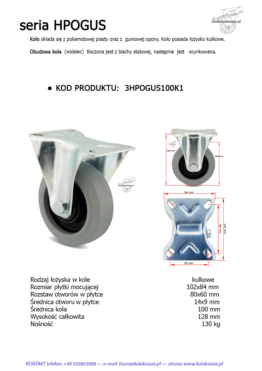3HPOGUS100K11 kw karta koła książe
