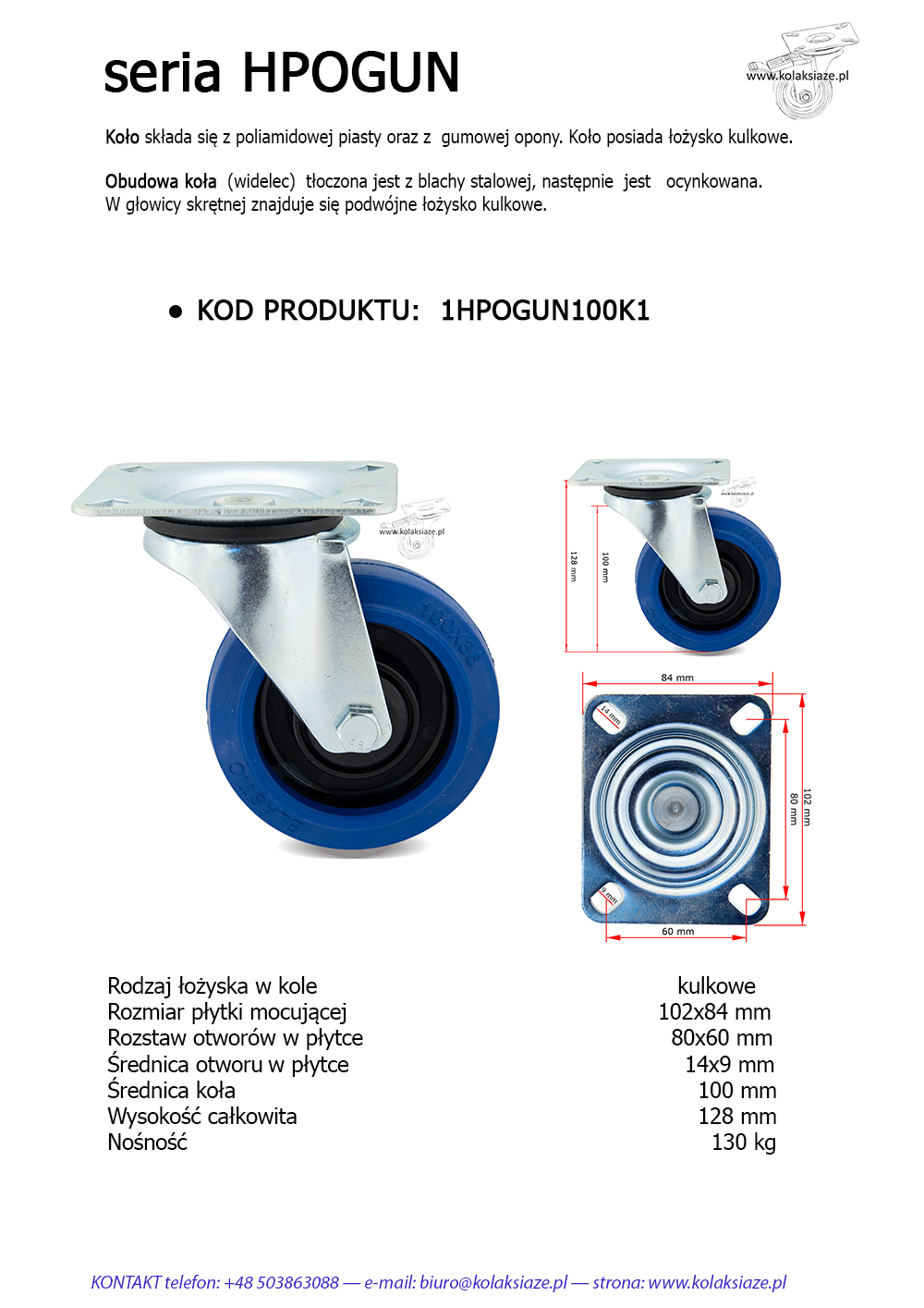 1HPOGUN100K11 kw karta koła książe