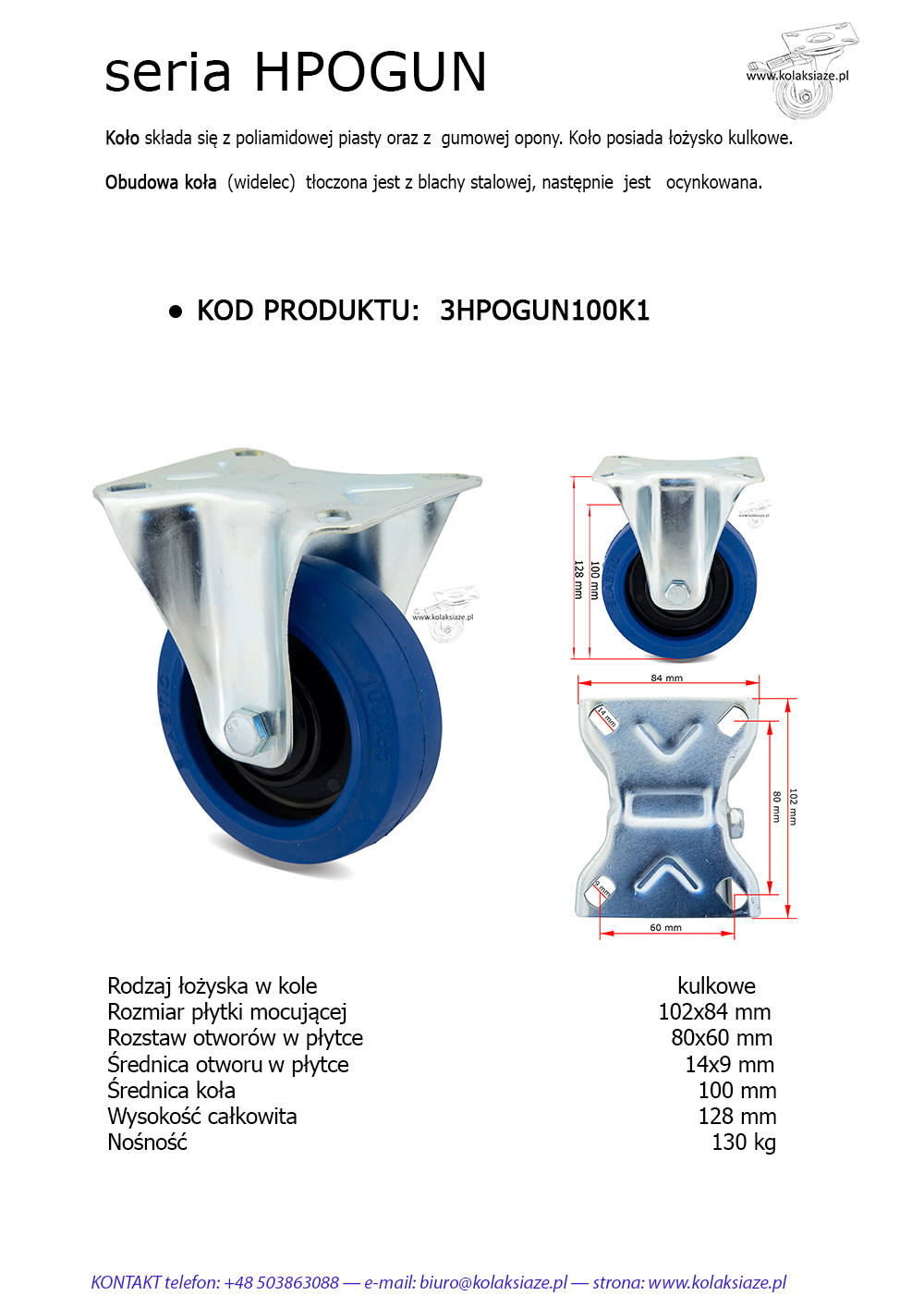 3HPOGUN100K11 kw karta koła książe